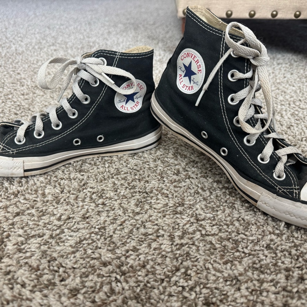 Converse Black Canvas High-Tops